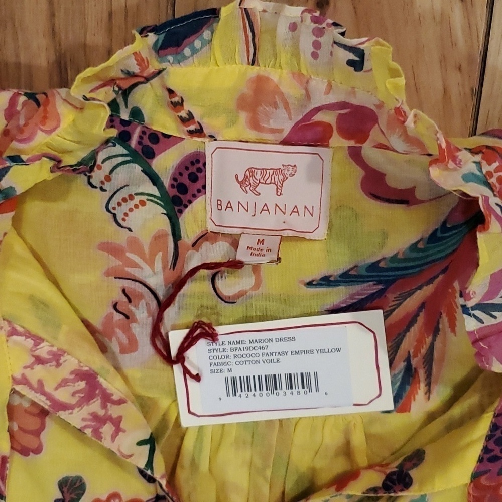 Banjanan Marion Dress - Rococo Fantasy Empire Yellow - Picture 4 of 10